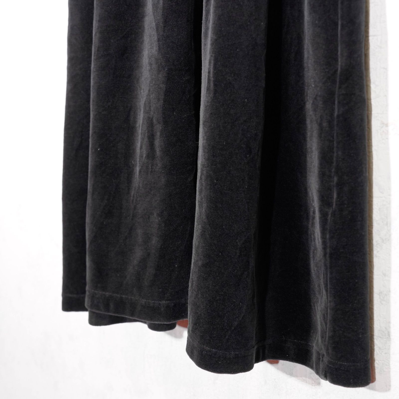 アメリカ古着エディバウアーフロントボタンデザインベロアワンピース