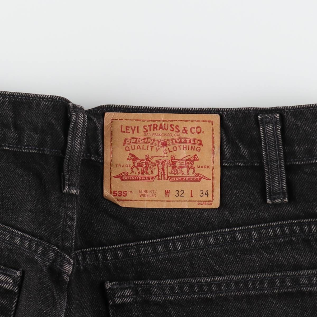 Levi Strauss & Co. 535 ブラックデニム W32 L34