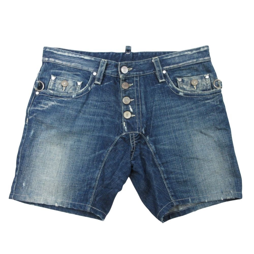 訳あり未使用品【DSQUARED2】ショートパンツ　XSサイズ　定価56100円 美品 DSQUARED2 ディースクエアード デニム ショートパンツ
