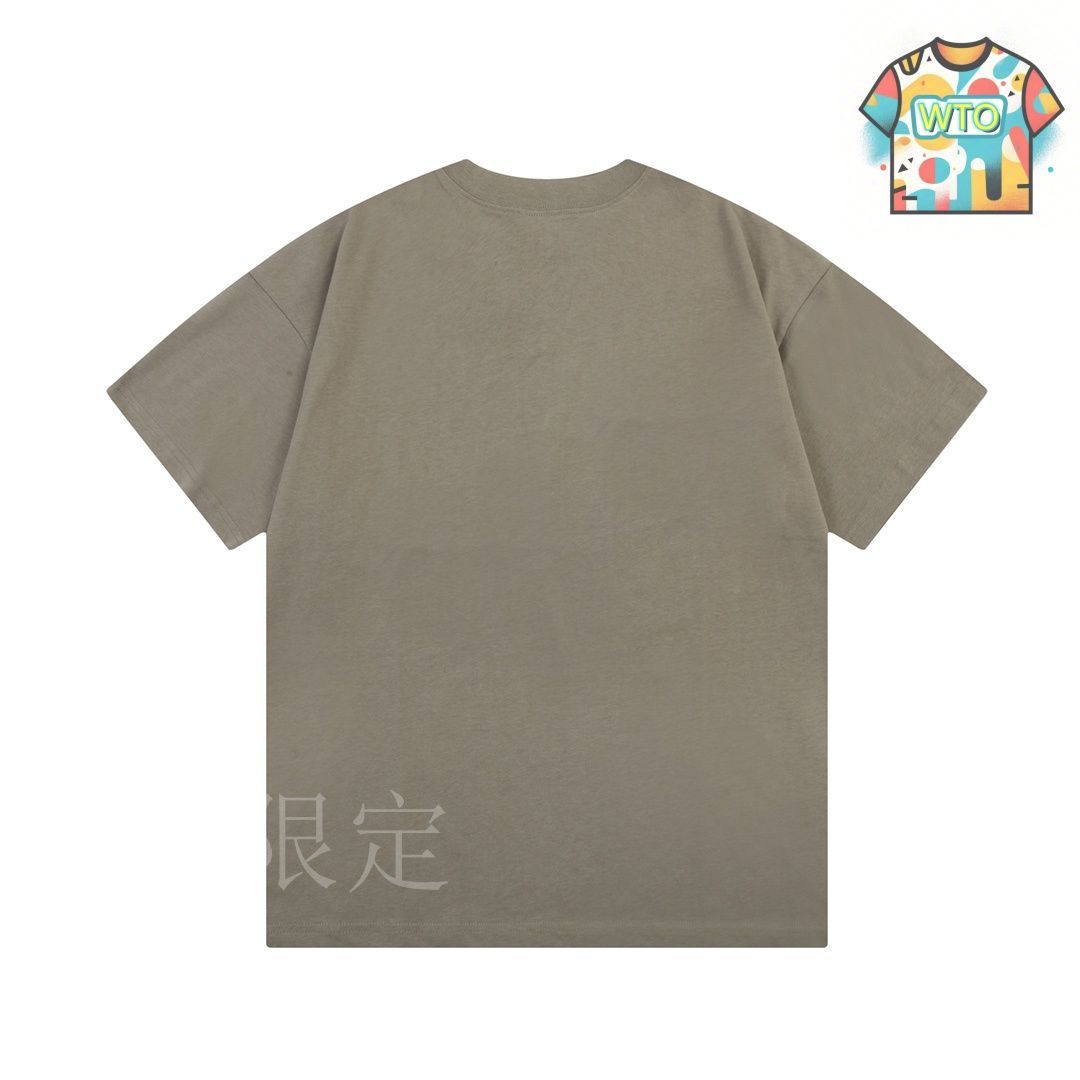 今日特価】LOEWE ポケットカラーブロック刺繍ライトブラウン T