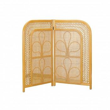 今枝商店 Romantic Rattan 籐スクリーン 2連 2パネル ロータイプ B201