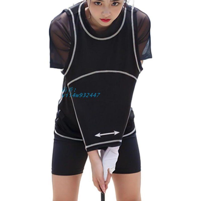 ゴルフ ス練習器具 ゴルフ練習服 スイング練習機 三角形 FIT 矯正 トレーニング器具 ゴルフスチョッキ着 ゴルフスイングシャツ 練習器 腕矯正服