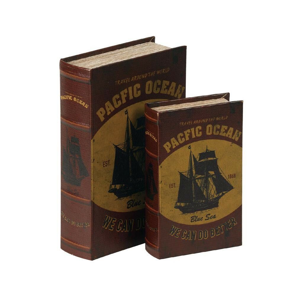 ブック型収納ボックス BOOK BOX 2個セット 28432