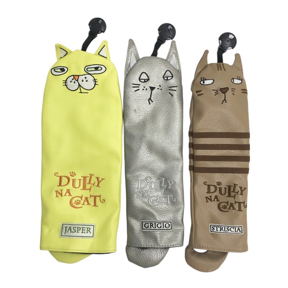 ダリーナキャット　ヘッドカバー　３点セット B DULLY NA CAT ダリーナキャット ヘッドカバー 3点セット FW UT×2