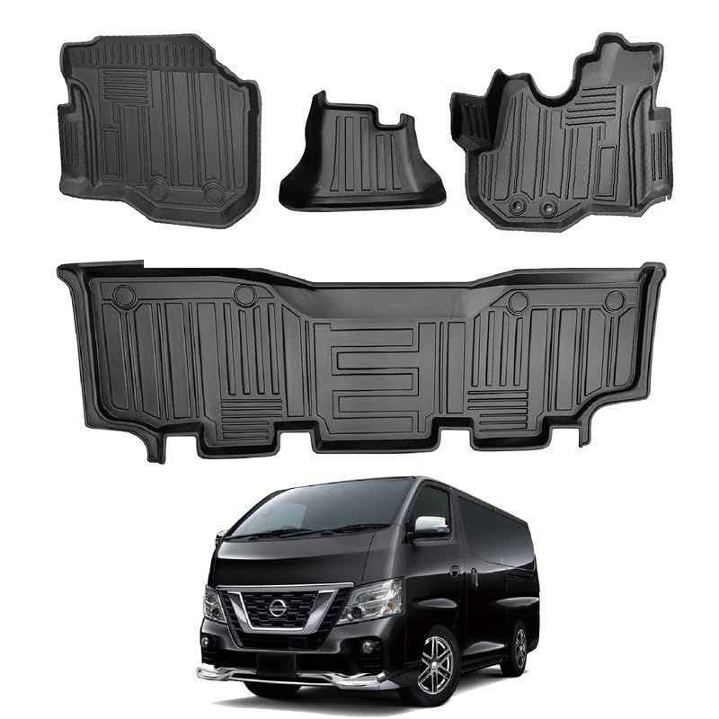 DAZFE ニッサン NV350 E26系 フロアマット NV350 E26 3Dフロアマット NISSAN NV350 CARAVAN E26  2012年6月-2022年 車種設計 TPE素材 カスタムパーツ 防水 滑り防止 取付簡単 内装パーツ カー用品 - メルカリ