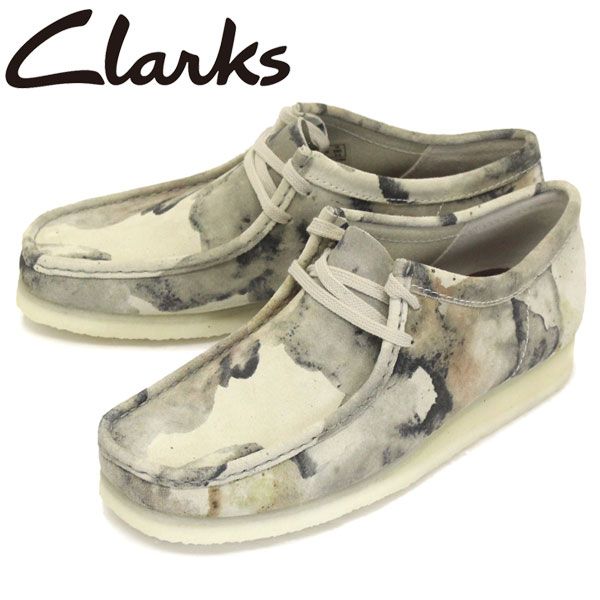 Clarks (クラークス) 26148590 Wallabee ワラビー メンズ シューズ Off White Camo CL015 clarks  UK10-約28.0cm - メルカリ