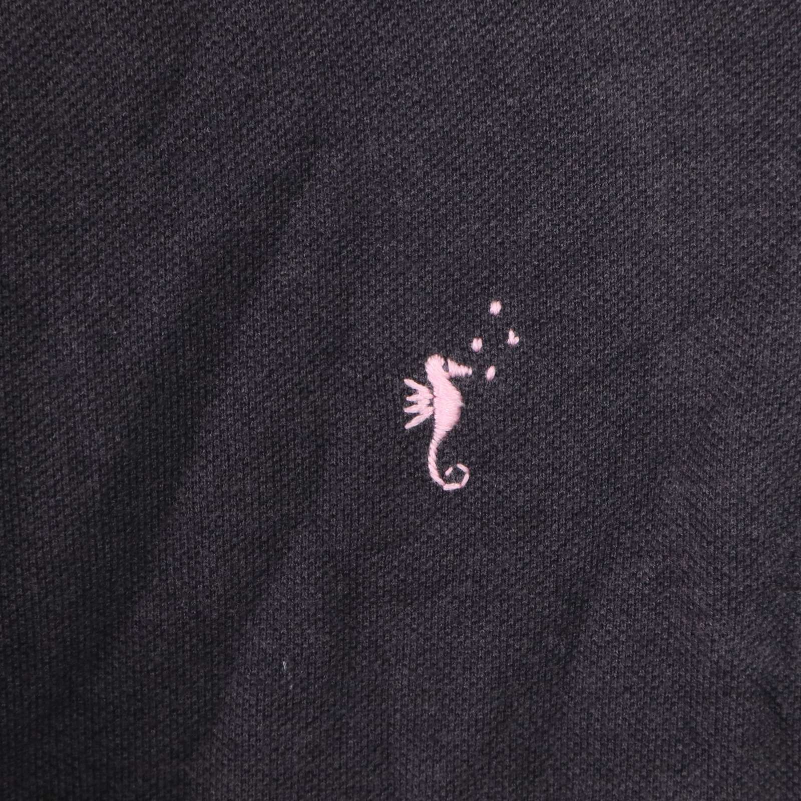 新品タグ付☆Fukuzō 半袖 白 ポロシャツ 刺繍 タツノオトシゴ L FUKUZO⭐︎フクゾー⭐︎半袖ポロシャツ半袖⭐︎タツノオトシゴ