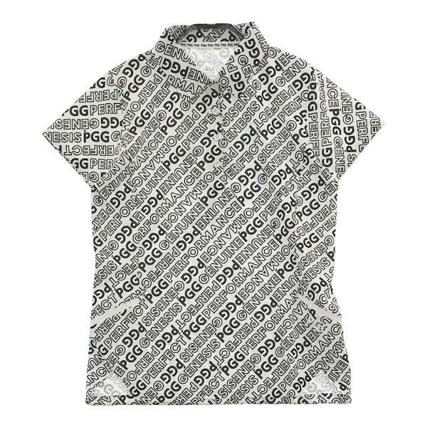 PGG PEARLY GATES 2023年モデル 半袖ポロシャツ ロゴ総柄