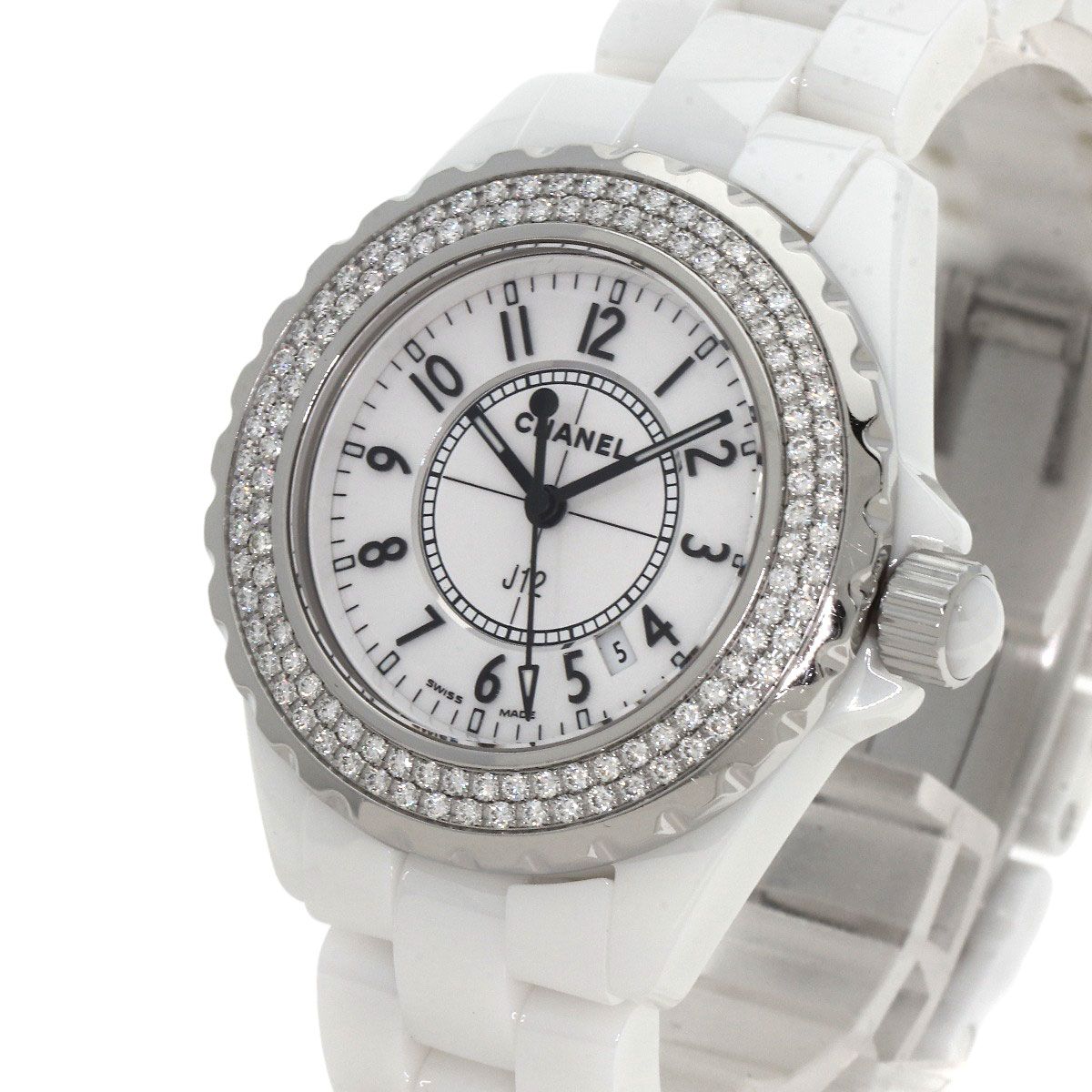 CHANEL シャネル J12 33mm ホワイト セラミック 腕時計