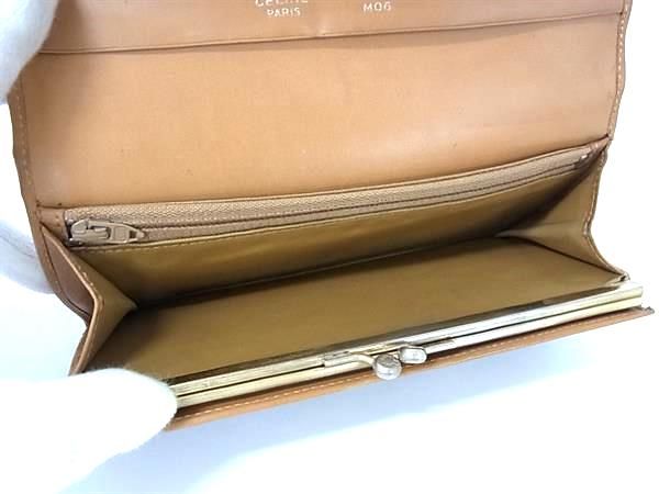 【極美品✨】セリーヌ マカダム ロゴ刻印 長財布 レザー ブラウン 付属品 楽天市場】セリーヌ CELINE 財布 長財布 M/96 マカダム ブラウン