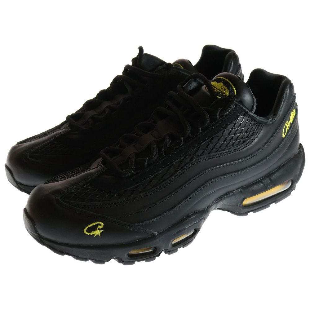 未使用新品DEXTERブラック×イエロー NIKE (ナイキ) ×CORTEIZ AIR MAX 95 コーテイズ エアマックス 95