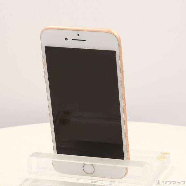 SIMフリー iPhone8 64GB ゴールド 新品電池 中古品〕 iPhone8 64GB ゴールド MQ7A2J／A SIMフリー【377
