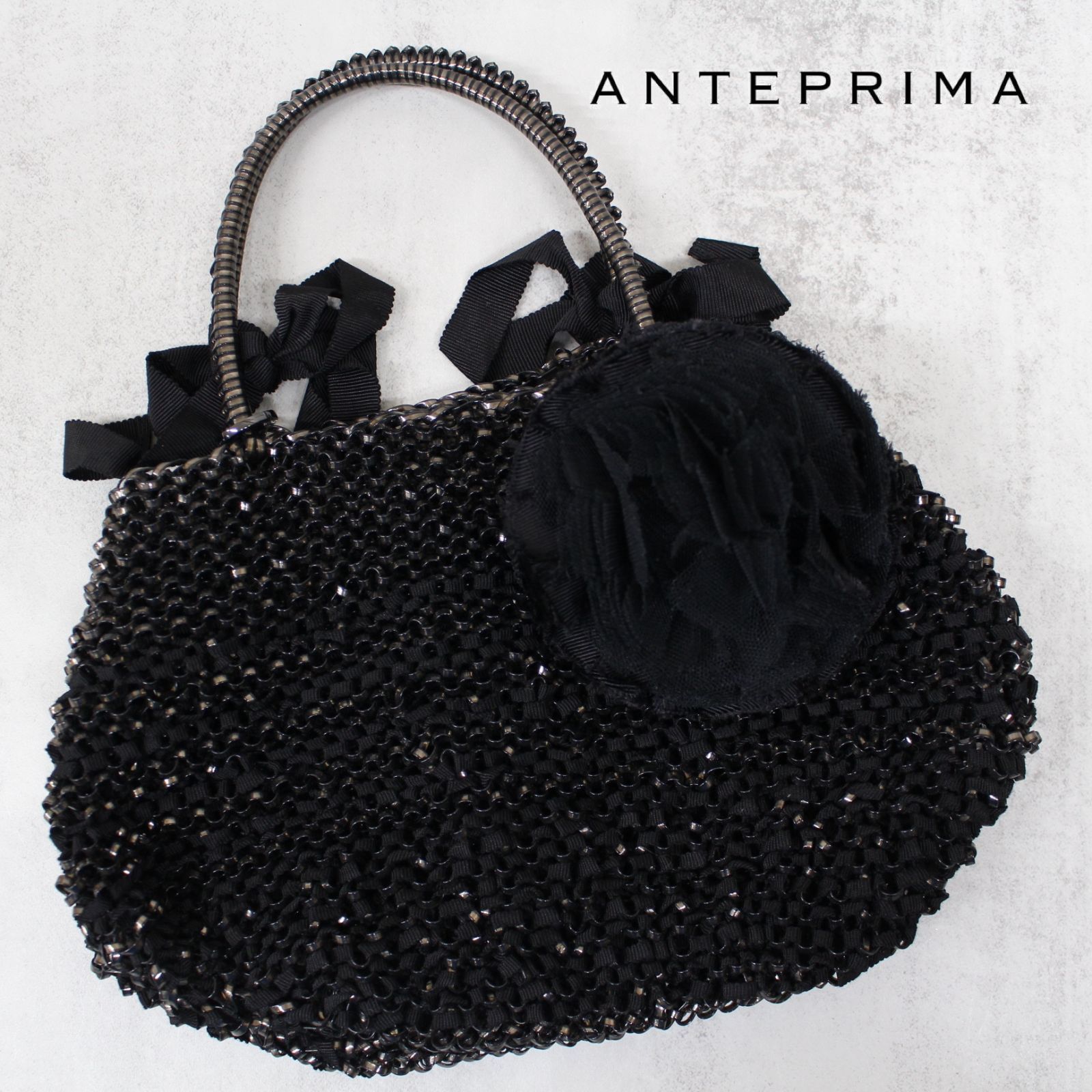 【値下げ】ANTEPRIMA黒ハンドバッグ
