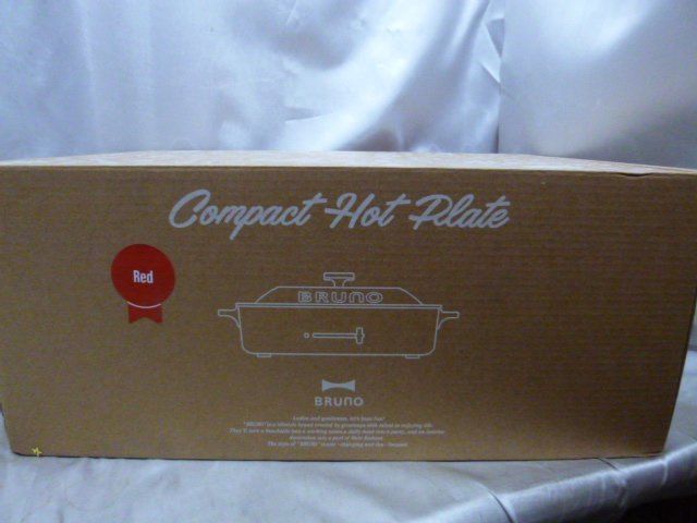 BRUNO ブルーノ コンパクトホットプレート たこ焼きプレート BOE021 ♥保管品 RED