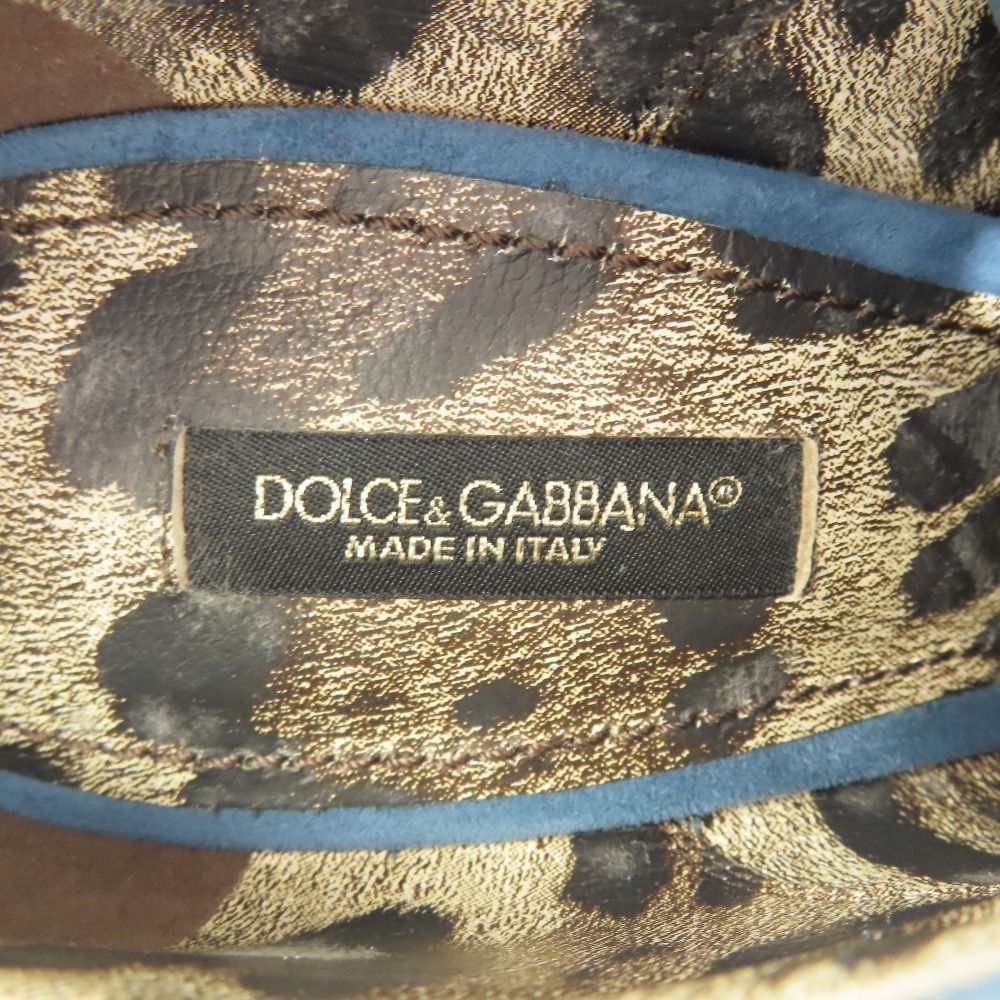 美品 DOLCE&GABBANA ドルチェアンドガッバーナ スエード レザー