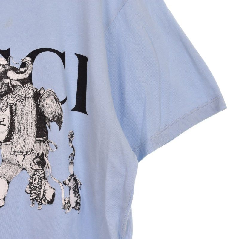 GUCCI ヒグチユウコ ライトブルー Tシャツ グッチ GUCCI × ヒグチユウコ HIGUCHI YUKO Short Sleeve T