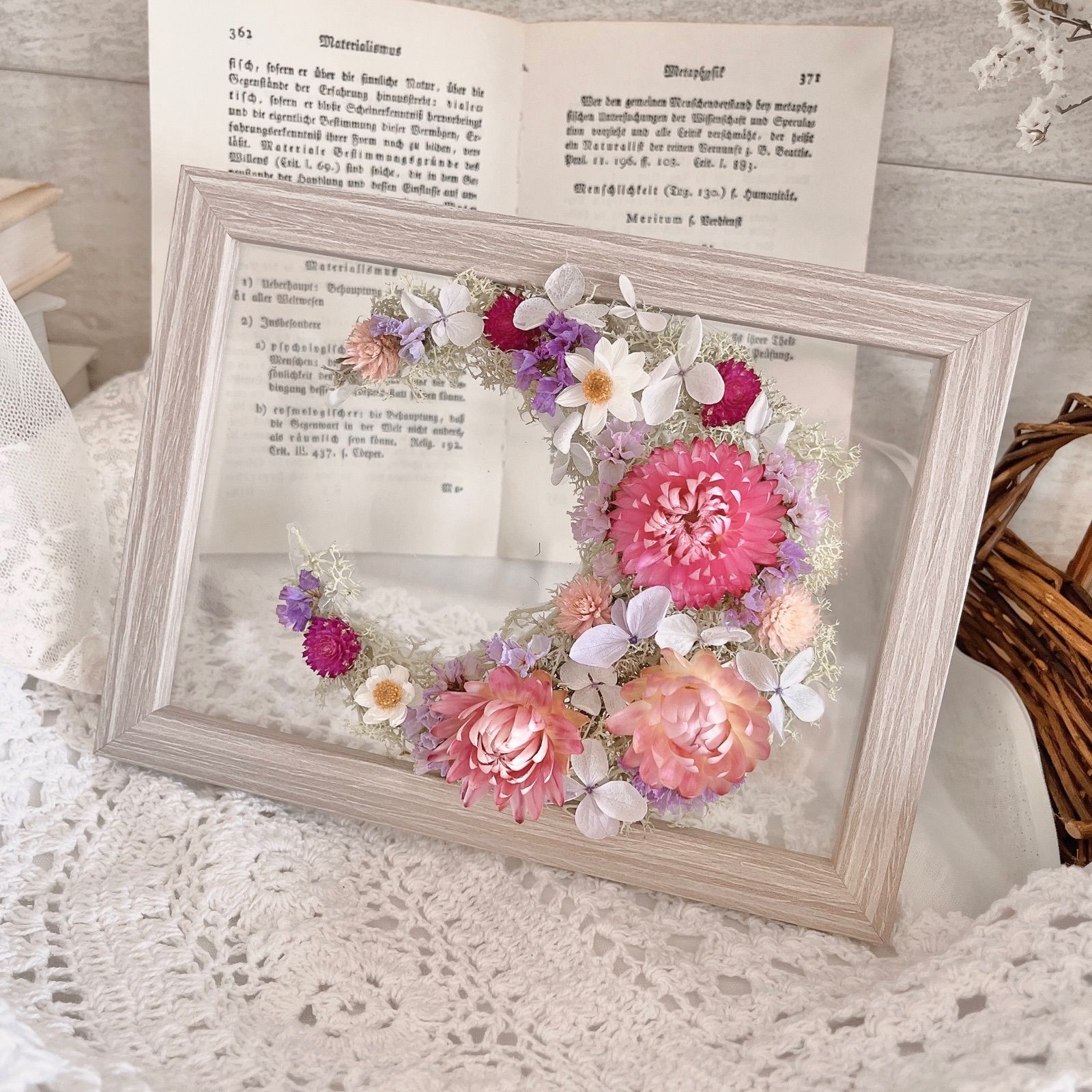 専用＊ドライフラワー ウェルカムフレーム(ハナカンザシ) 専用＊ドライフラワー ウェルカムフレーム(ハナカンザシ) 【公式通販】