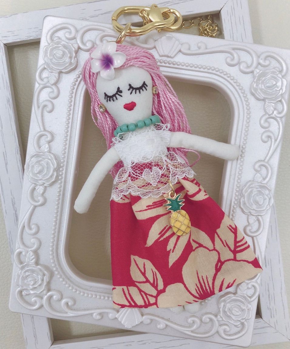 ハワイアンルルべちゃん フラダンス 小麦肌ルルべちゃん バックチャーム