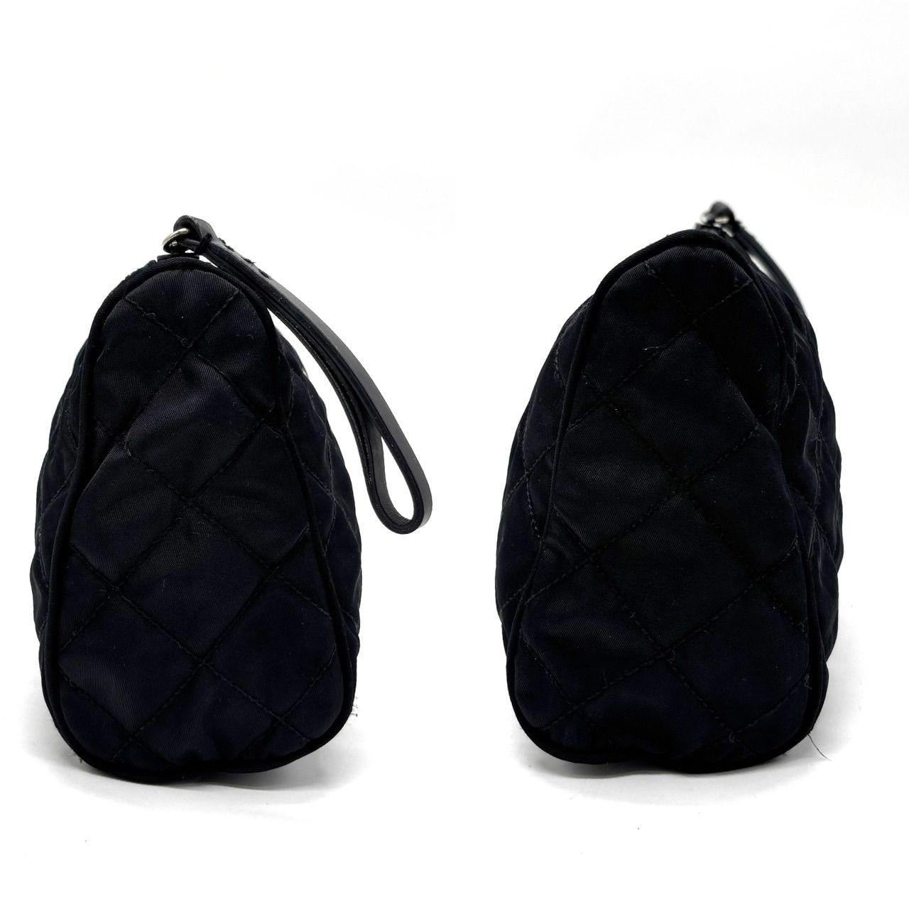 良品】 PRADA プラダ ハンドバッグ 化粧ポーチ 小物入れ キルティング 