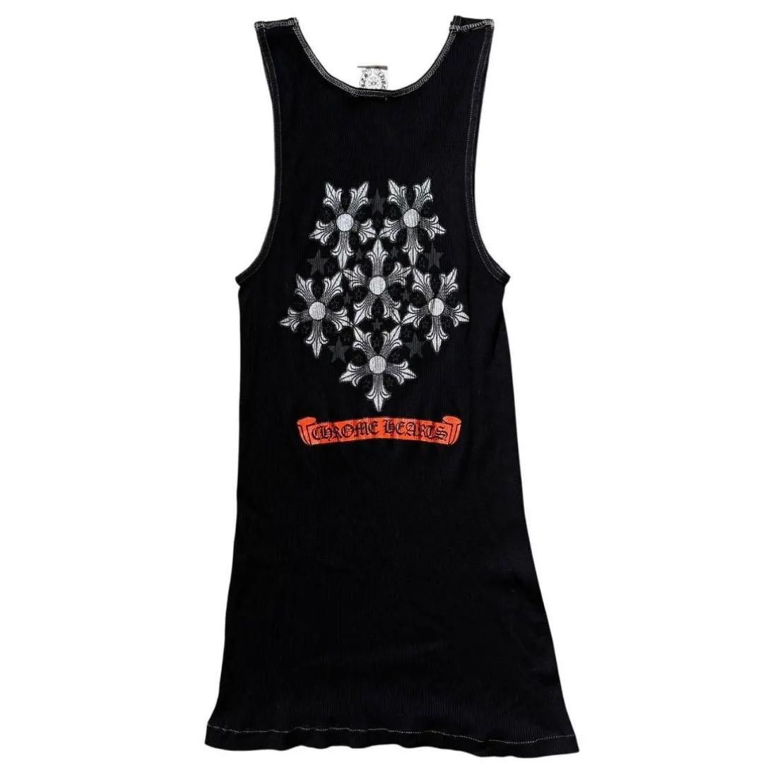 美品】クロムハーツ CHROME HEARTS スタークロス タンクトップ リブ