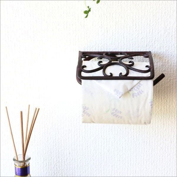 トイレットペーパーホルダー カバー 真鍮 アンティーク エレガント おしゃれ ブラスペーパーホルダー EMU 消臭剤 トイレットペーパーホルダー 
