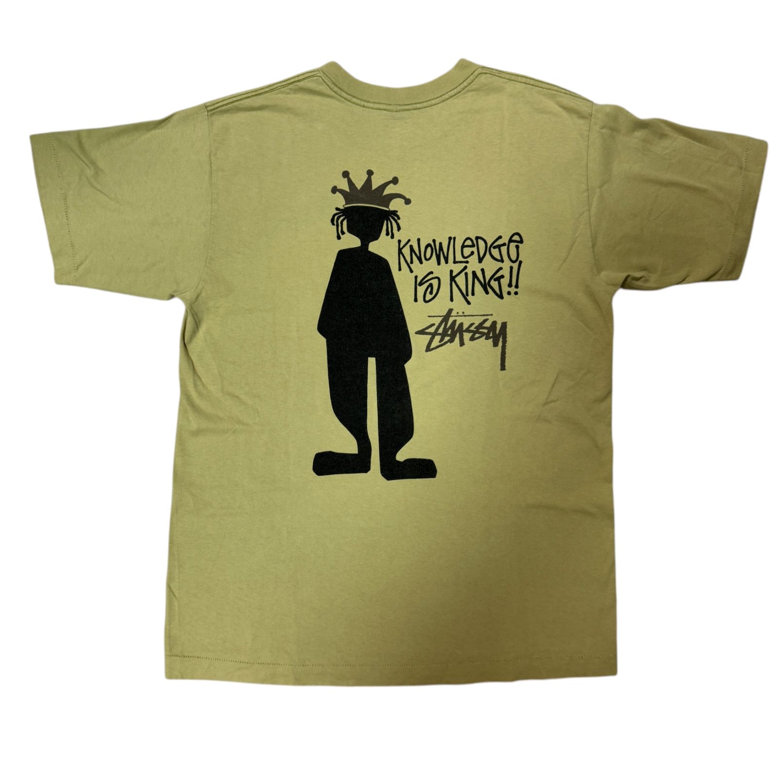 90s STUSSY シャドーマン Tシャツ Lサイズ 黒タグ ラスタ レゲエ MADE