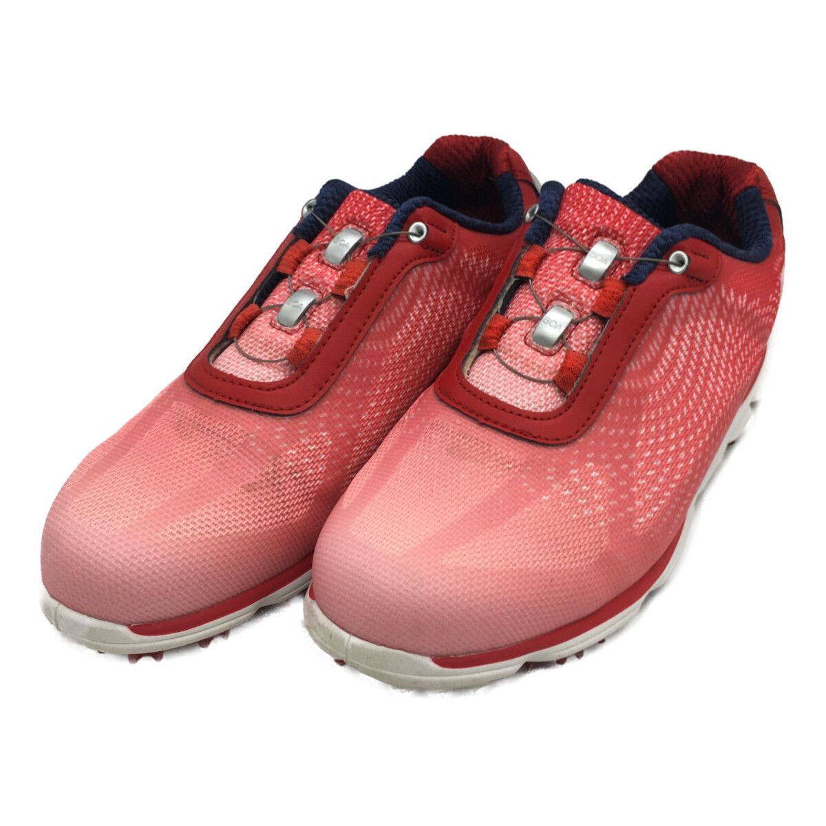 中古 フットジョイ FootJoy ゴルフシューズ 22.5 赤 レッド emPOWER ボア スパイクレス [98051J] - メルカリ