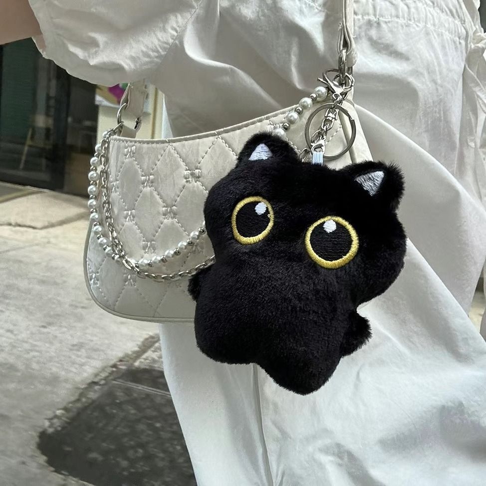 Tokyo Femme】黒猫ぬいぐるみ キーホルダー マスコット バッグ