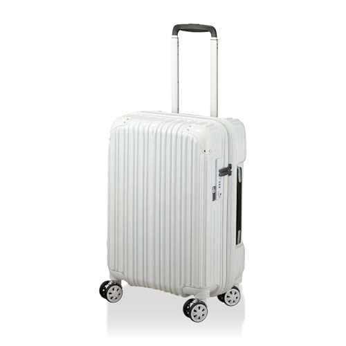 Color ホワイト シフレ ハードジッパースーツケース Trident トライデント TRI2035K 40L 3.3kg ホワイト