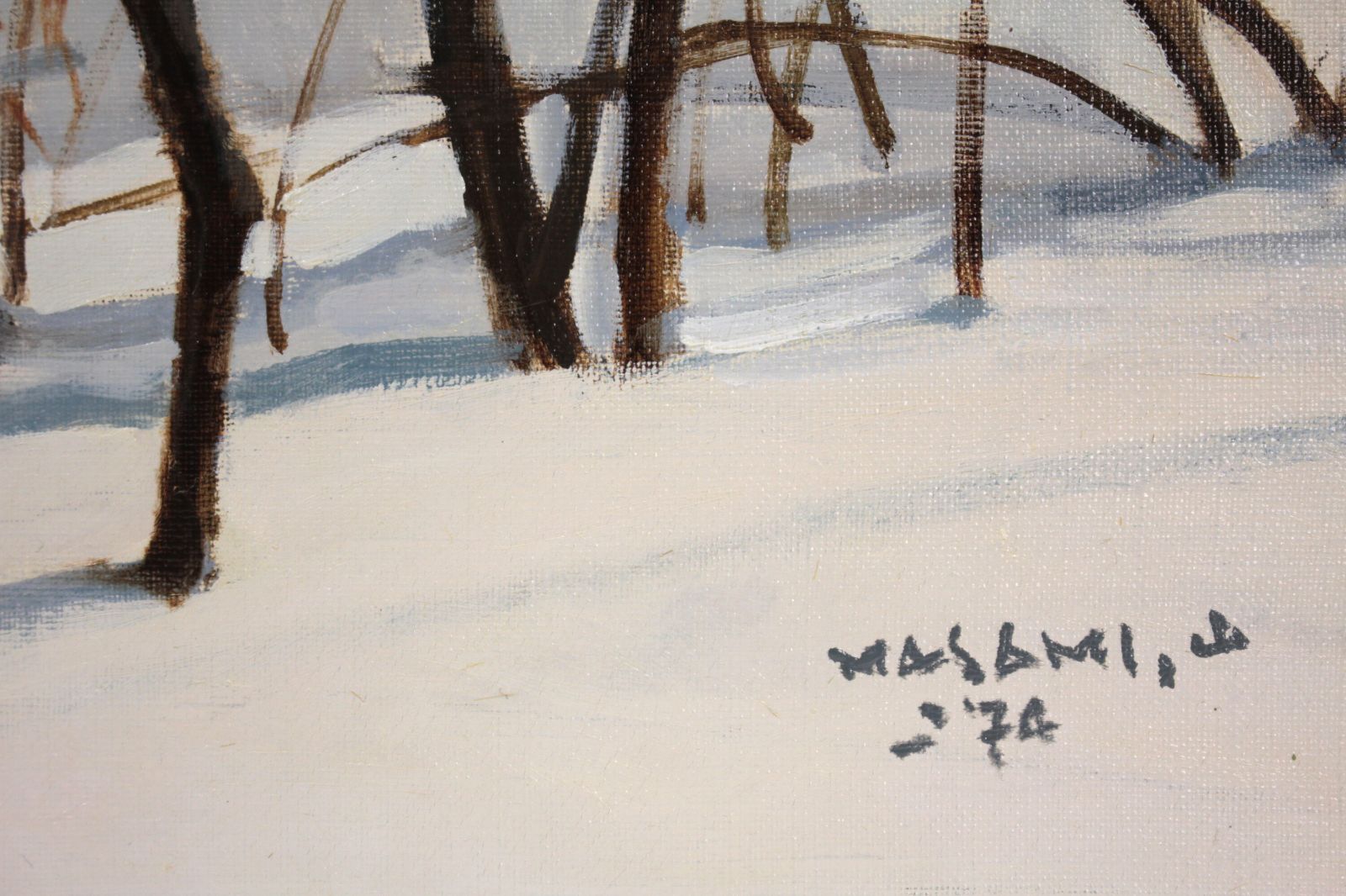 山岸正巳『待春（於 岩内）』油彩画【真作保証】 絵画 - メルカリ