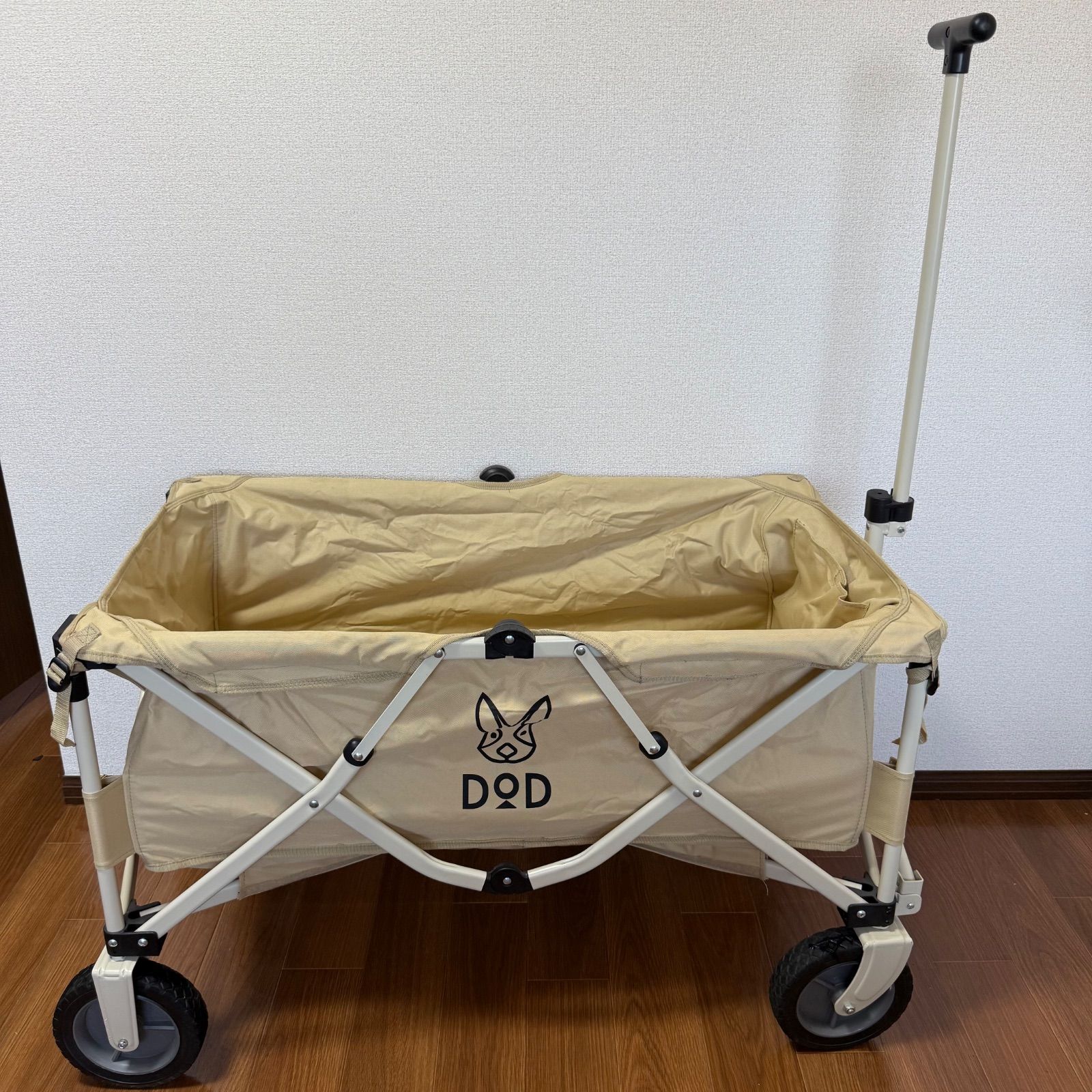 DOD 折りたたみキャリーワゴン ベージュ - メルカリ