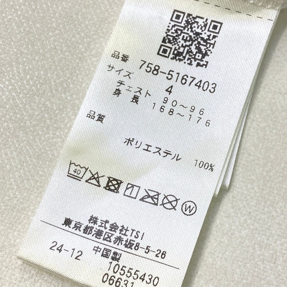サイズ：4 MASTER BUNNY EDITION マスターバニーエディション 2025年モデル ハイネック 半袖Tシャツ  ホワイト系 [240101479819] ゴルフウェア メンズ ストスト サイズ：4 MASTER BUNNY EDITION マスターバニーエディション