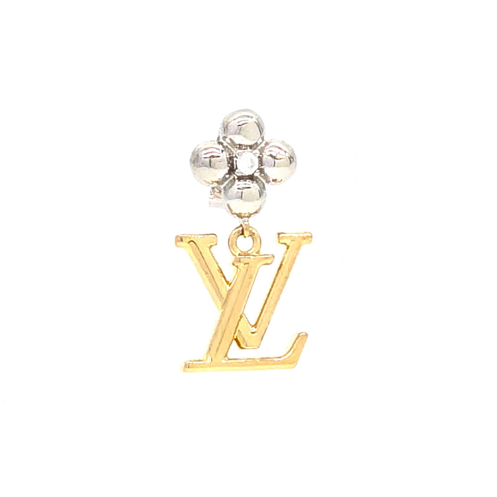 ルイヴィトン アイコニックフラワーピアス Left片耳のみ LOUIS VUITTON ルイヴィトン M01287 ピアス・パンダント LV アイ