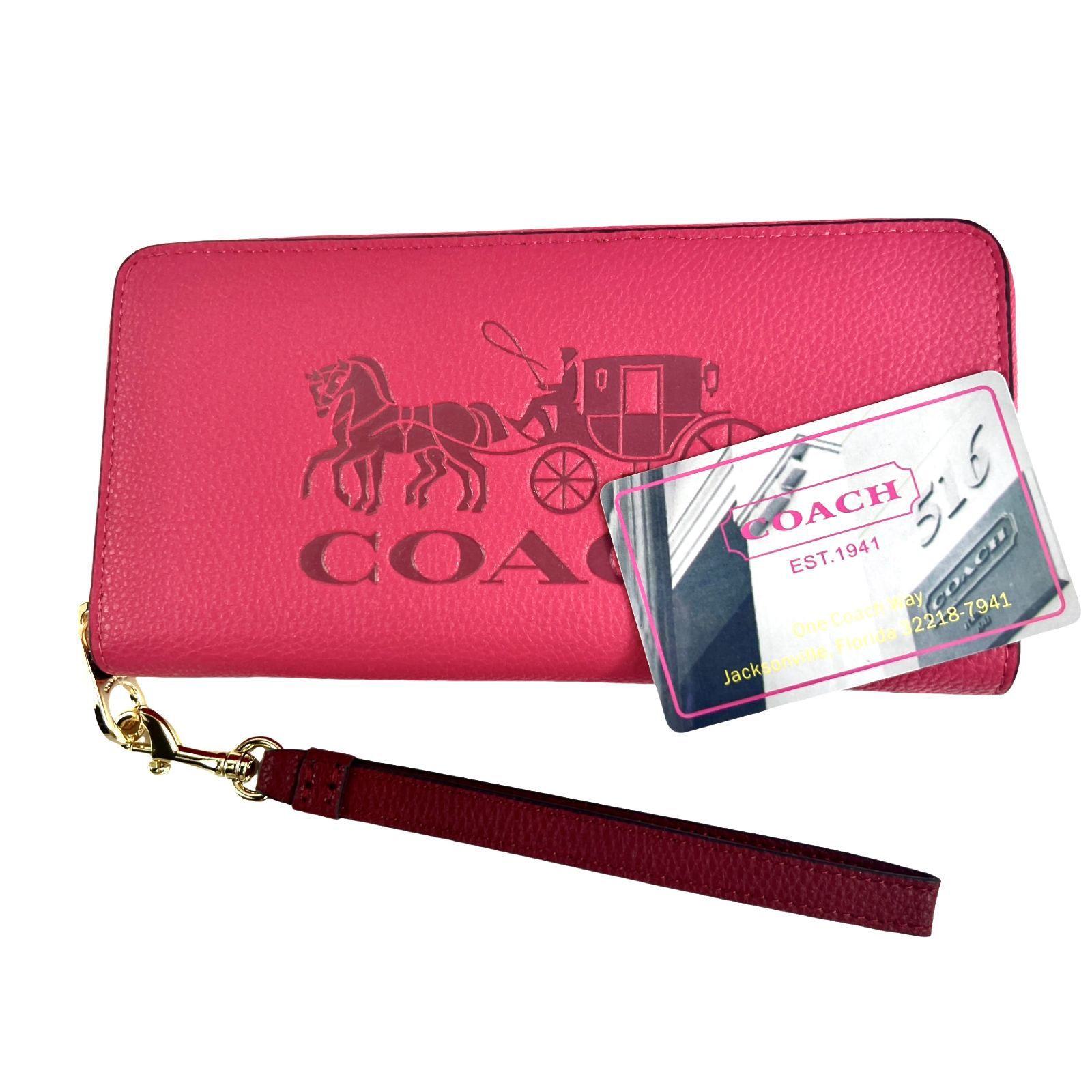 長財布 COACH コーチ 財布 アンド レディース キャリッジ ホース 