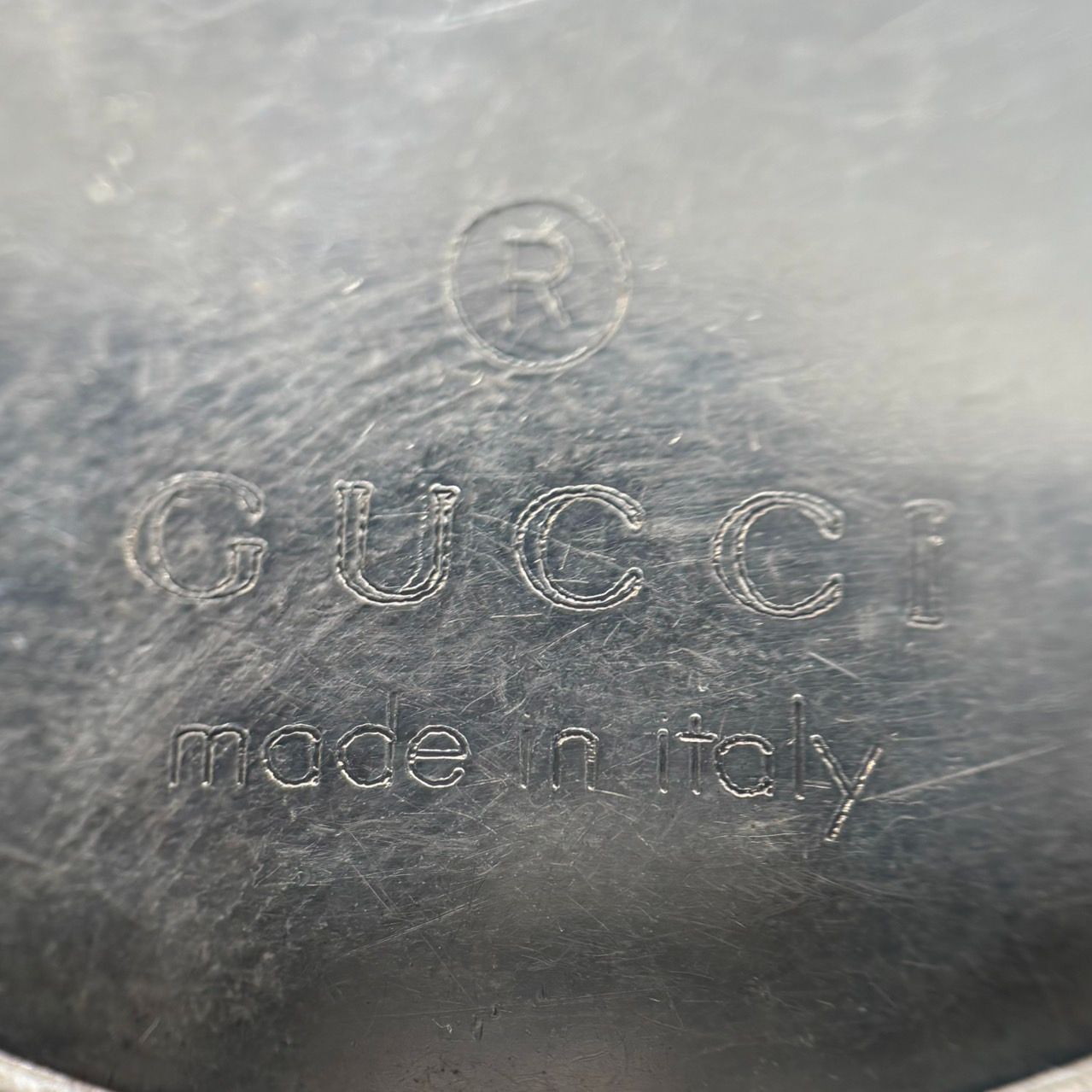 GUCCI グッチ ドッグタグ プレート ネックレス シルバー SILVER
