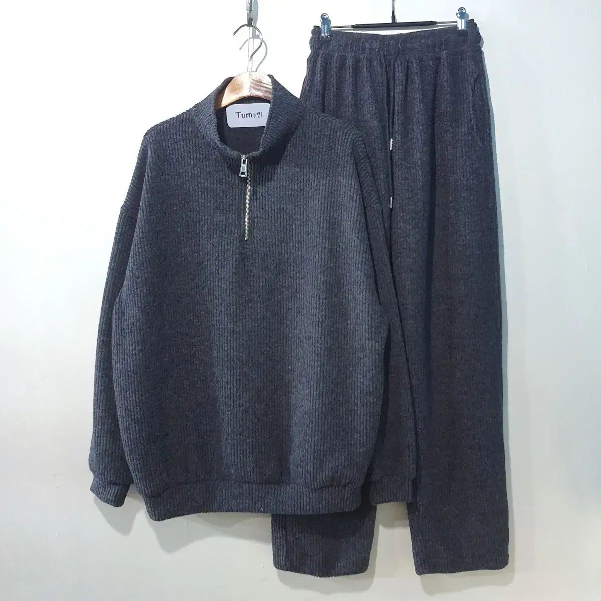 FW (新規) ボリューム ニット セーター ハーフジップ セット 4color