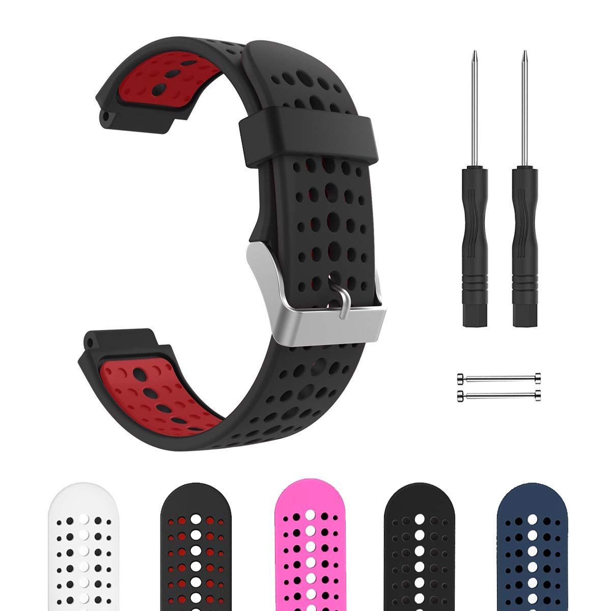 GARMIN ガーミン Foreathlete/Forerunner 220J 230J 235J 620J 630J 735XTJ ベルト バンド  シリコン製 工具付き 5色 - メルカリ