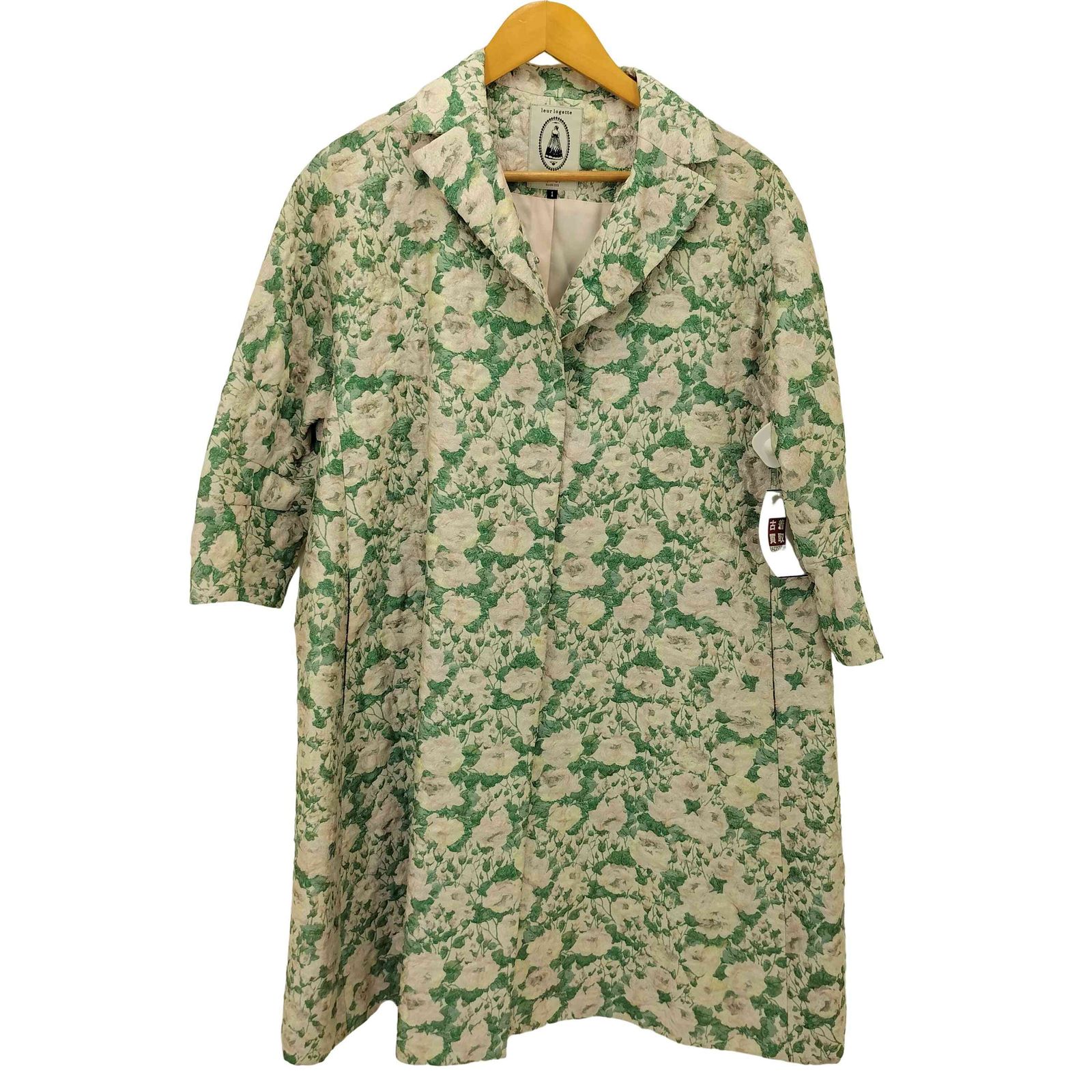 ルールロジェット leur logette シルク混花柄コート1 ルールロジェット leur logette シルク混花柄コート1