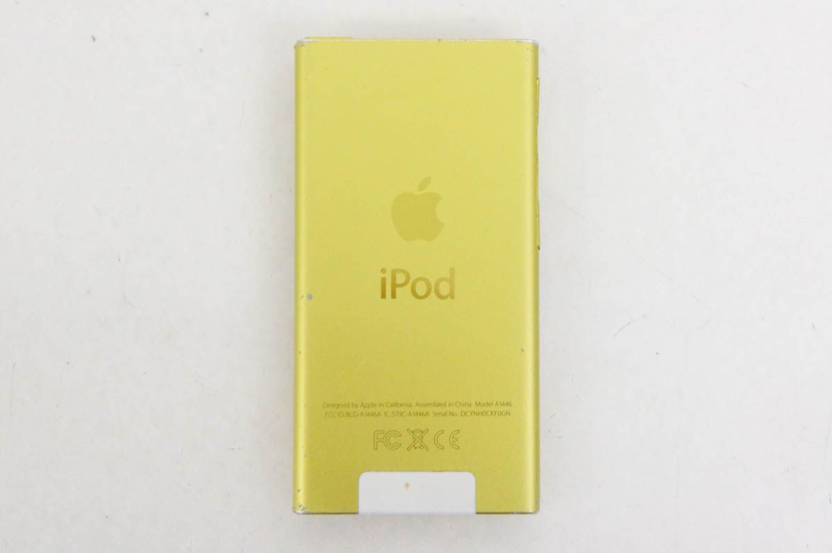 中古】Appleアップル 第7世代 iPod nano 16GB イエロー MD476J