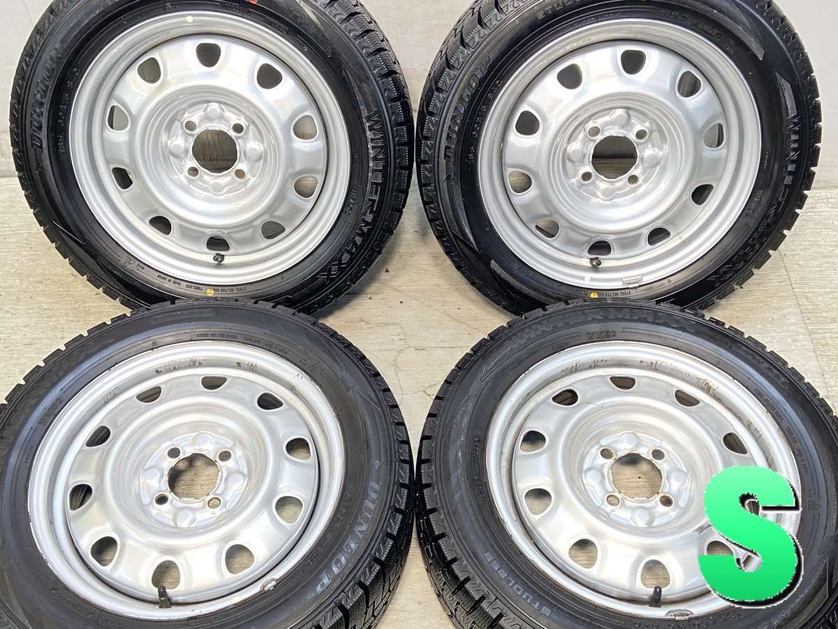 185/60R15  nダンロップ ウィンターマックス WM02 n　 TOPY M60 n15x5.5  100-4穴 n中古タイヤ スタッドレスタイヤ ホイールセット 4本セットn w15241225007