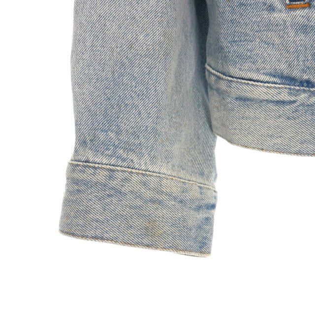 BALENCIAGA ラインストーン デニムジャケット バレンシアガ BALENCIAGA 19SS バックラインストーンロゴ デニム