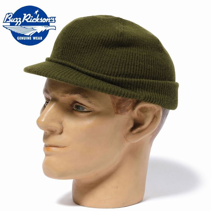 バズリクソンズ BUZZ RICKSON S BR02874 ジープキャップ ニットキャップ ニット帽 JEEP CAP OLIVE br02874