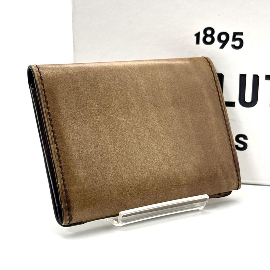 最 BERLUTI 名刺入れ カリグラフィ ブラウン カードケース