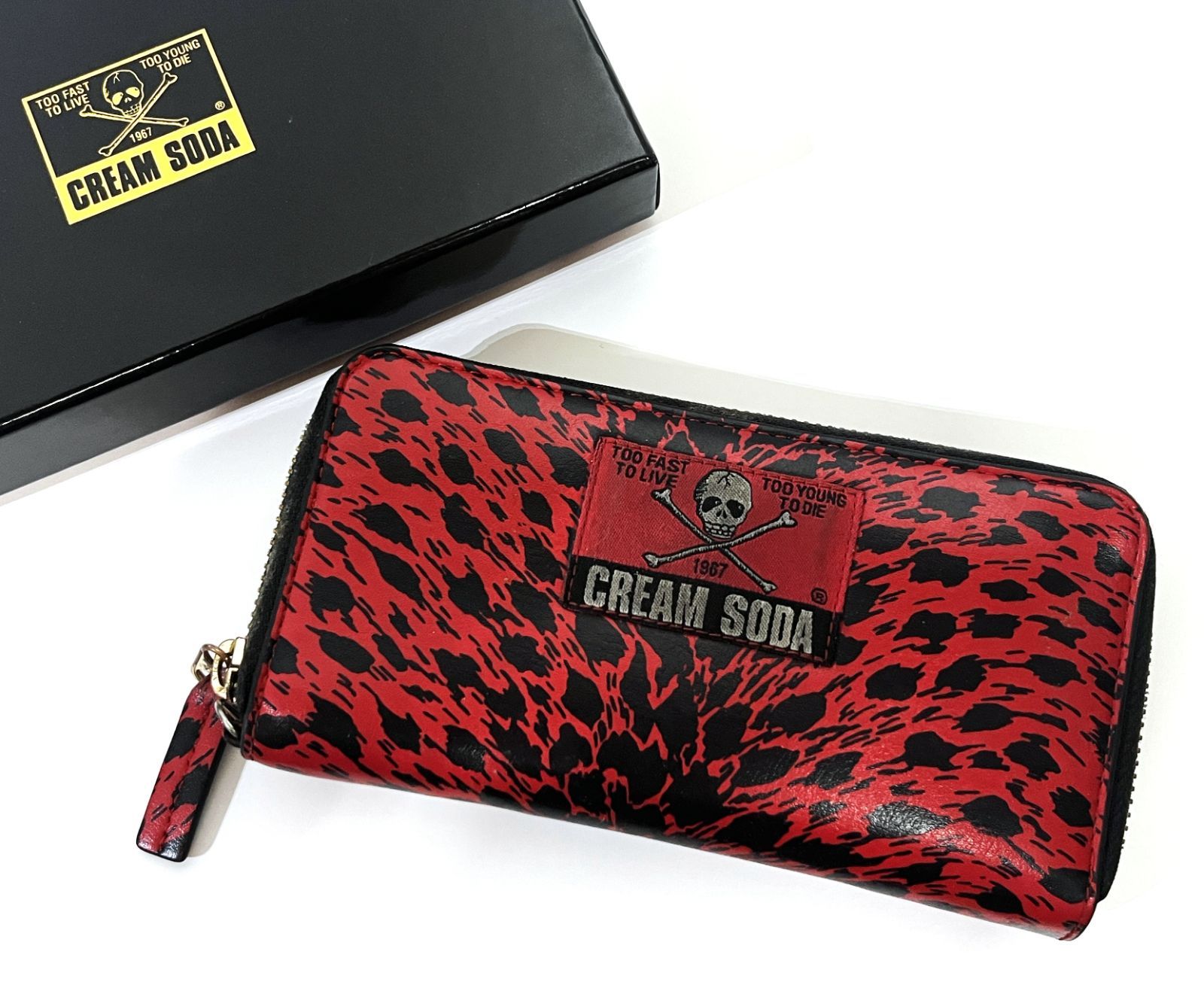 CREAM SODA レオパード柄 長財布 Amazon | [CREAM SODA] ラウンドファスナーウォレット(ロング