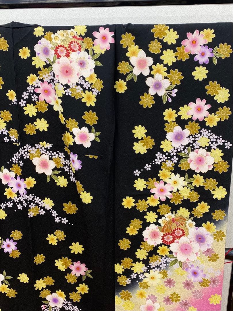 振袖 豪華 金通し 金駒 金彩 紋意匠 桜 身丈177cm トールサイズ