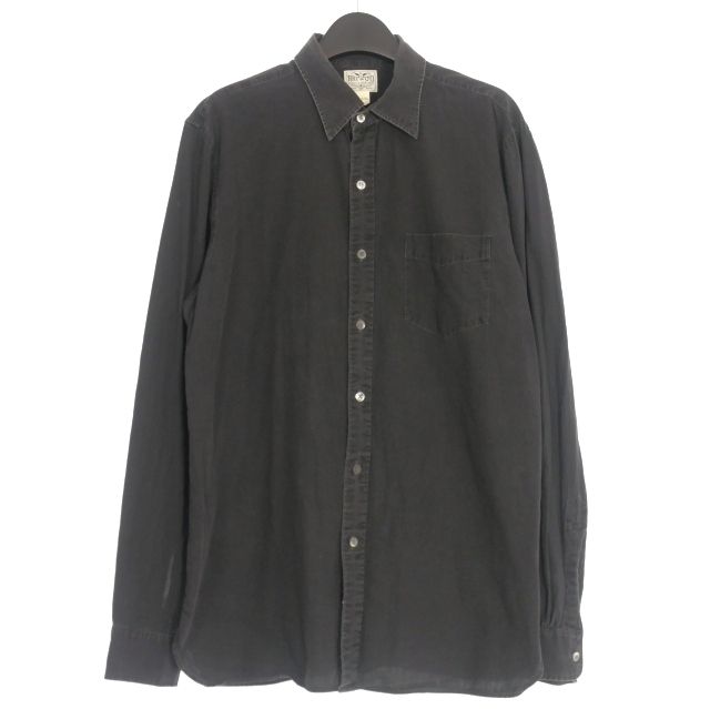 RRL ダークデニム 長袖シャツ ダブルアールエル RRL デニムシャツ ワークシャツ 長袖 L