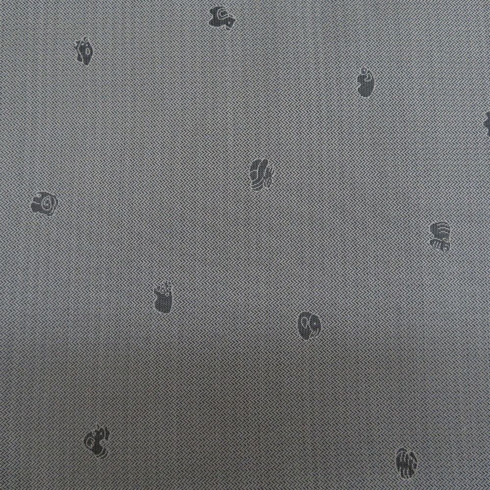 袋帯 洒落袋帯 エスニック調 幾何学模様 六通柄 ゴールドxブラックx