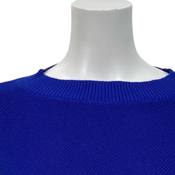 サカイ sacai ドルマンスリーブニットセーター 七分袖 ボートネック ブルー 綿混 2 M 9号 レディース S 5 W 098