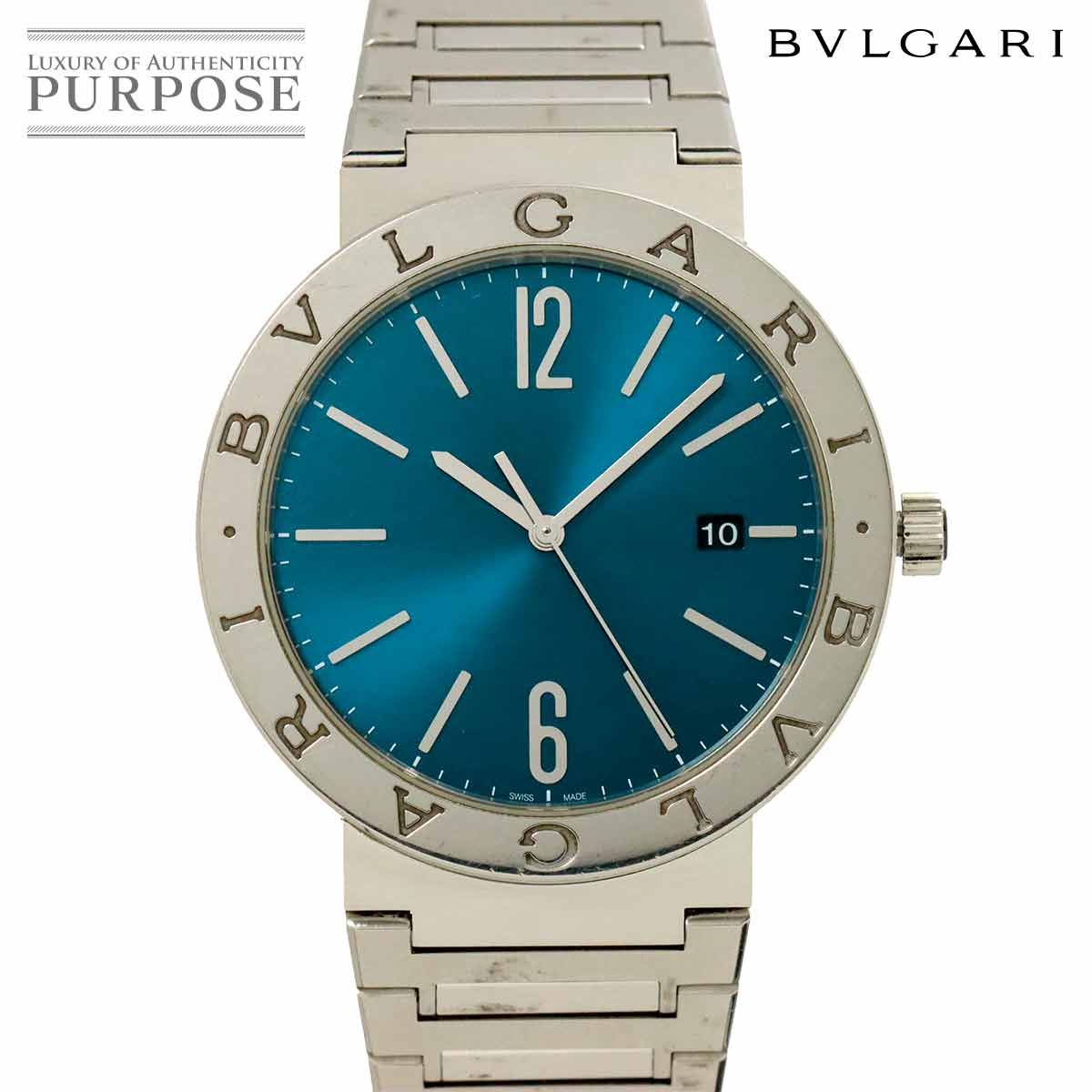 ブルガリ BVLGARI ブルガリブルガリ BB41S メンズ 腕時計 デイト ブルー オートマ 自動巻き ウォッチ BVLGARIBVLGARI 90289608