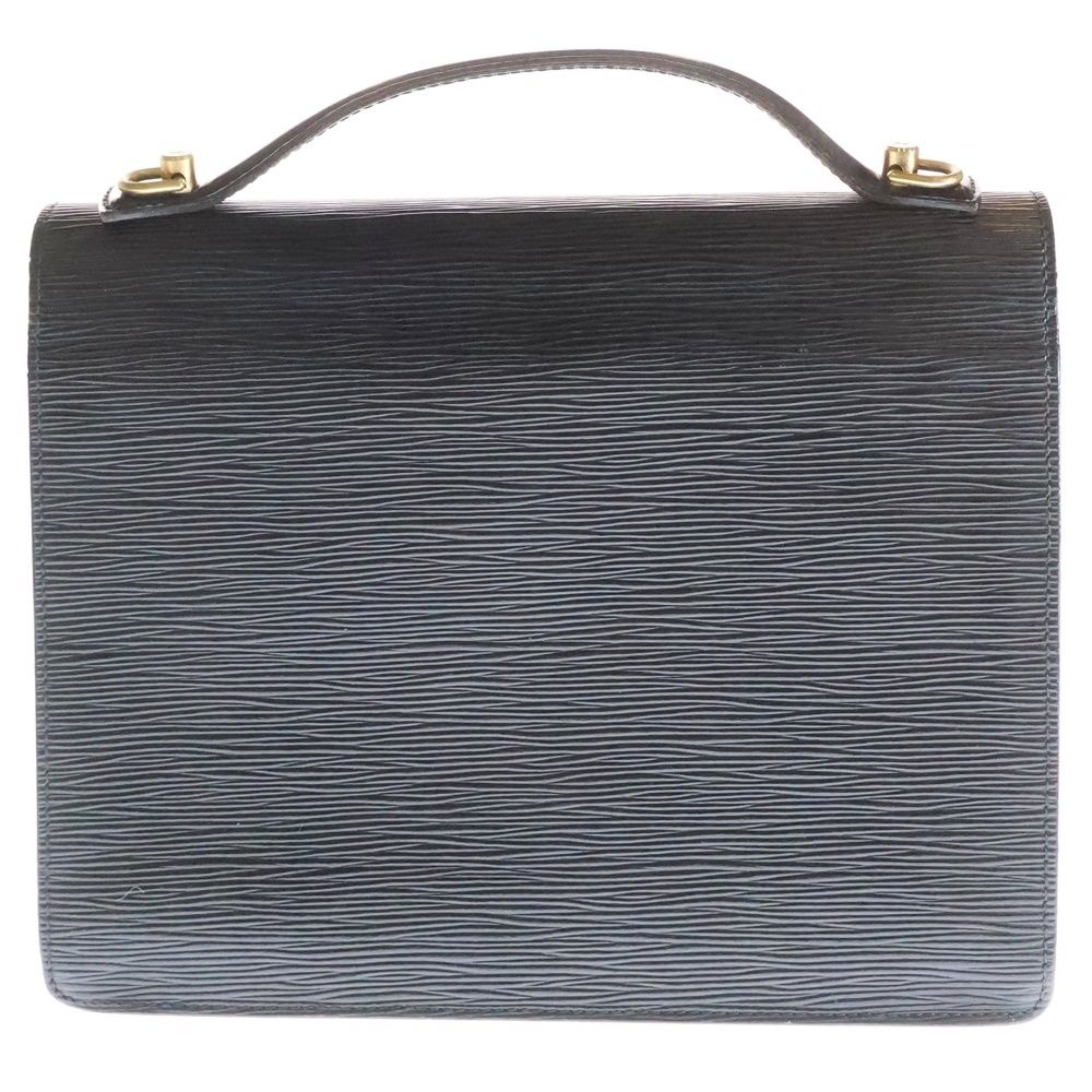 極美品！　ルイヴィトン　エピ　レザー　黒　ブラック　ゴールド金具 LOUIS VUITTON (ルイヴィトン) エピ モンソー レザー